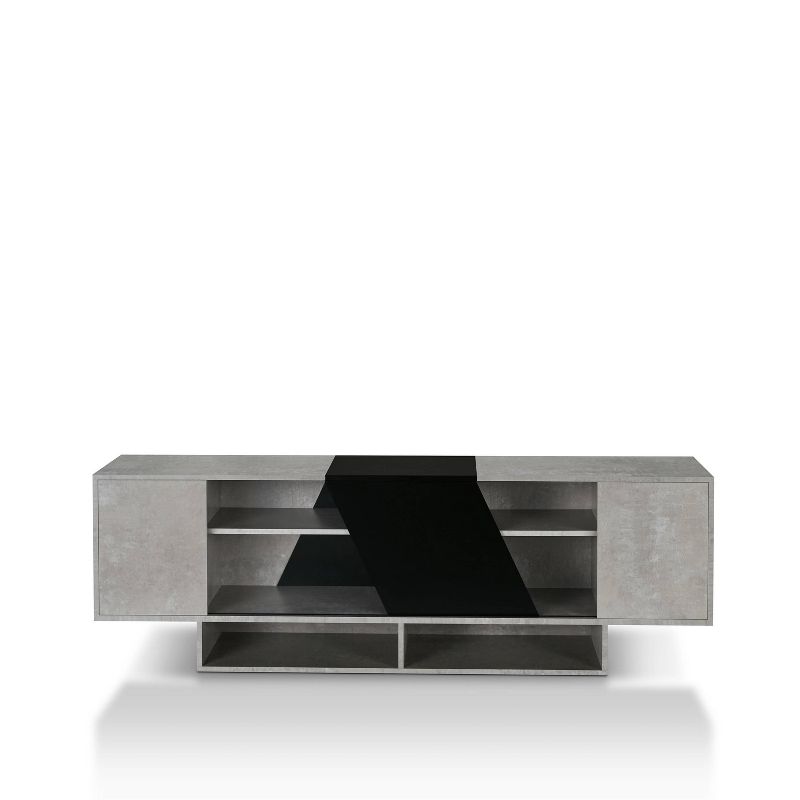 Yang Contemporary TV Stand for TVs up to 70" Cement - miBasics