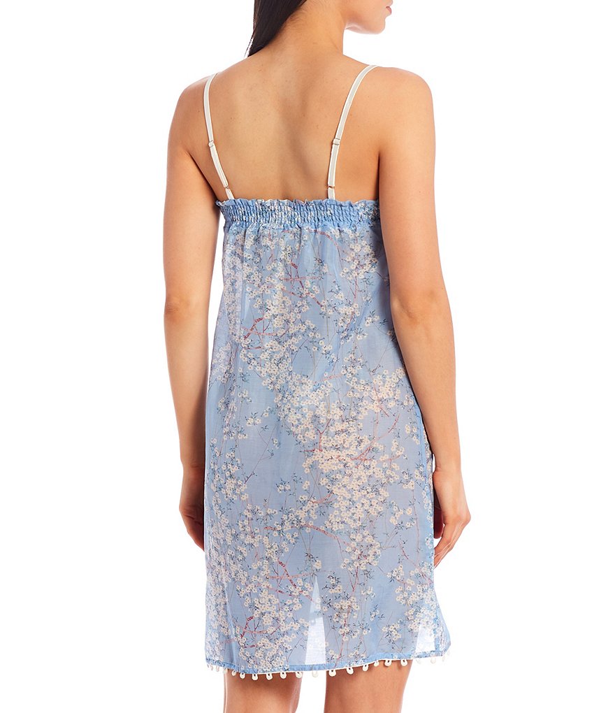 Papinelle Cherry Blossom Woven Blend Sleeveless Nightgown