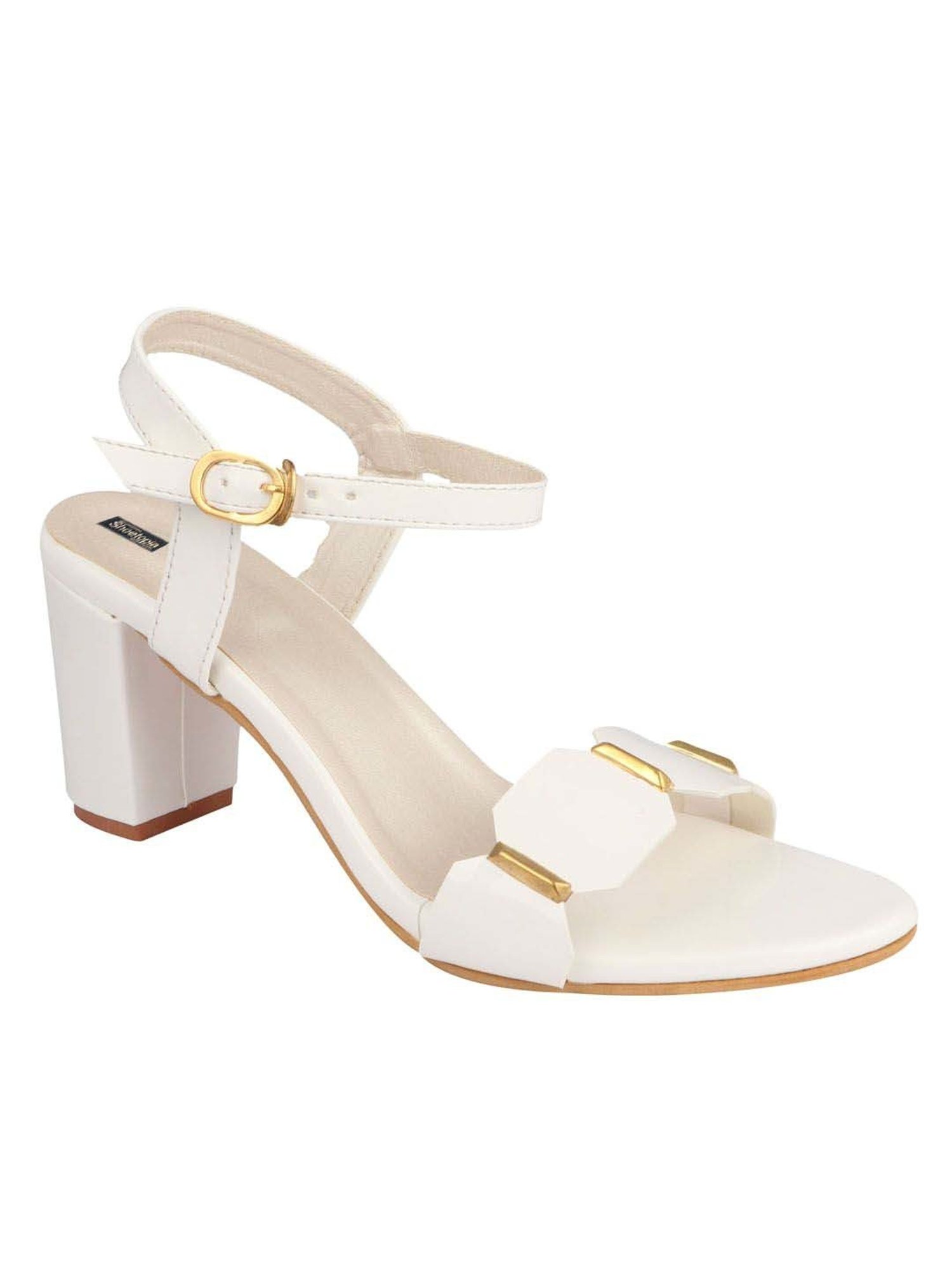 Shoetopia Kids White Ankle Strap Sandals