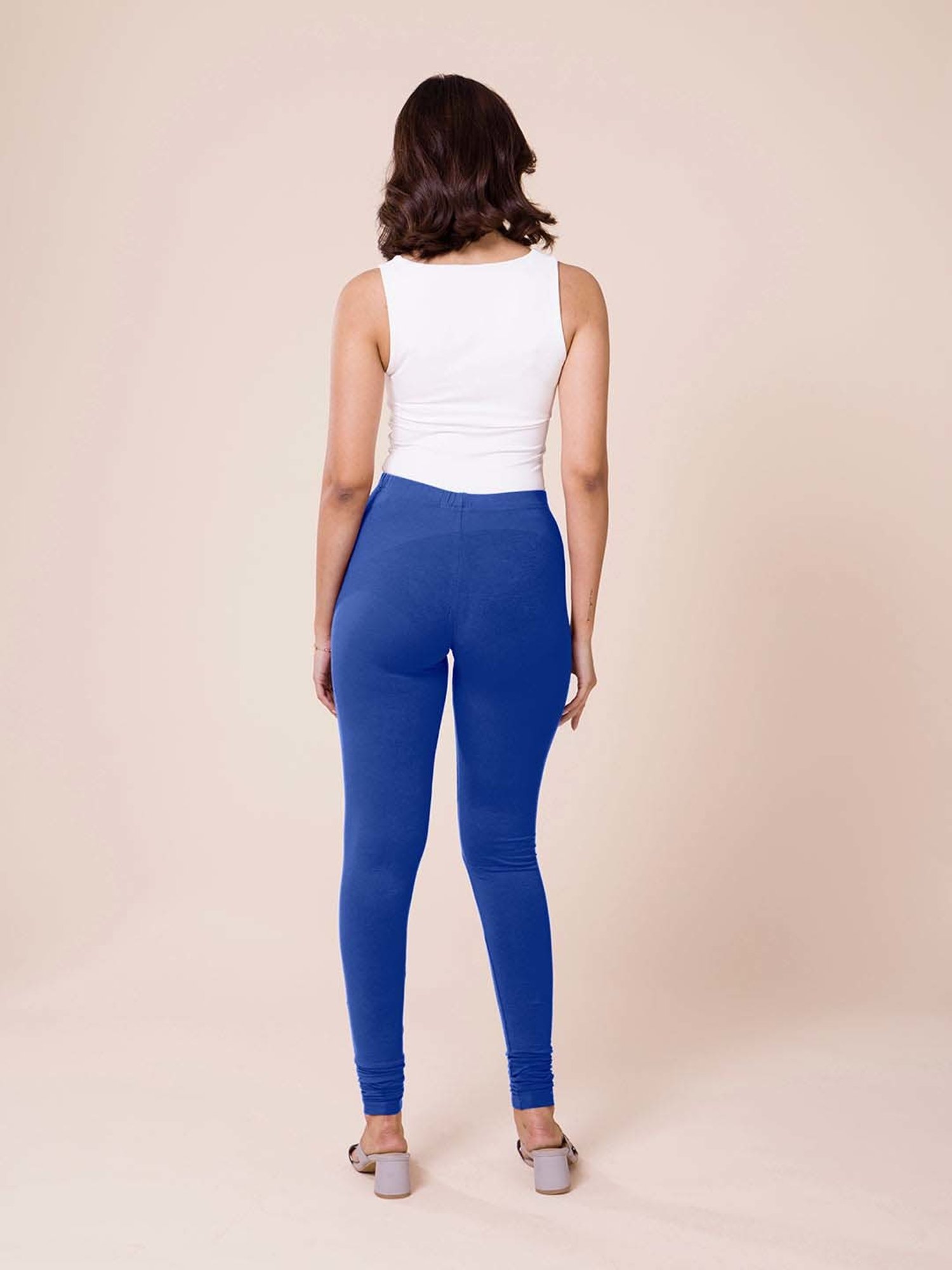 Go Colors! Royal Blue Cotton Leggings