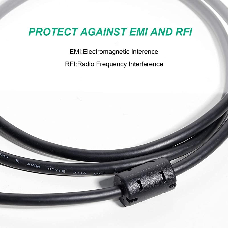 VGA to VGA Cable,  VGA to VGA 6 Feet Cable with Ferrites