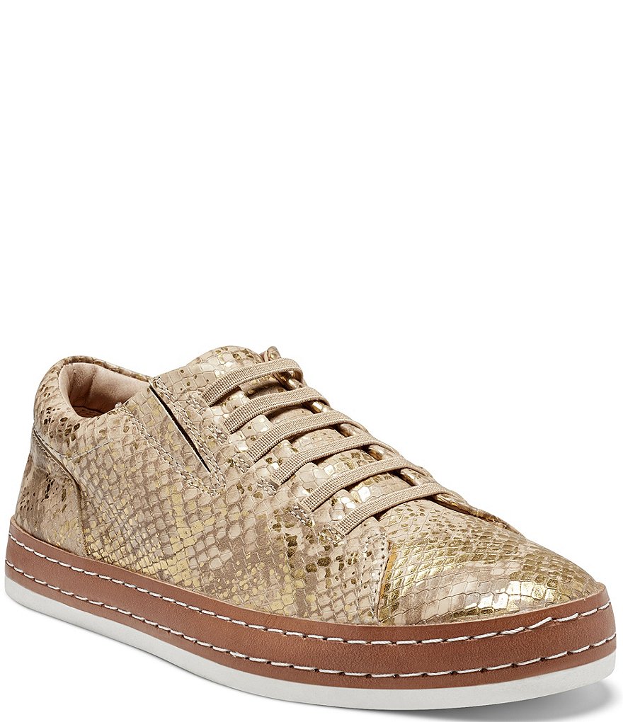 CC Corso Como Naimie Metallic Snake Print Leather Sneakers