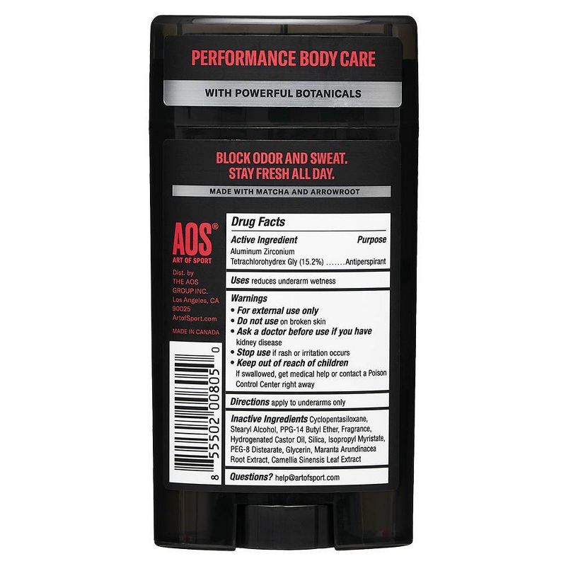 Art Of Sport Compete Men's Antiperspirant & Deodorant - 2.7oz