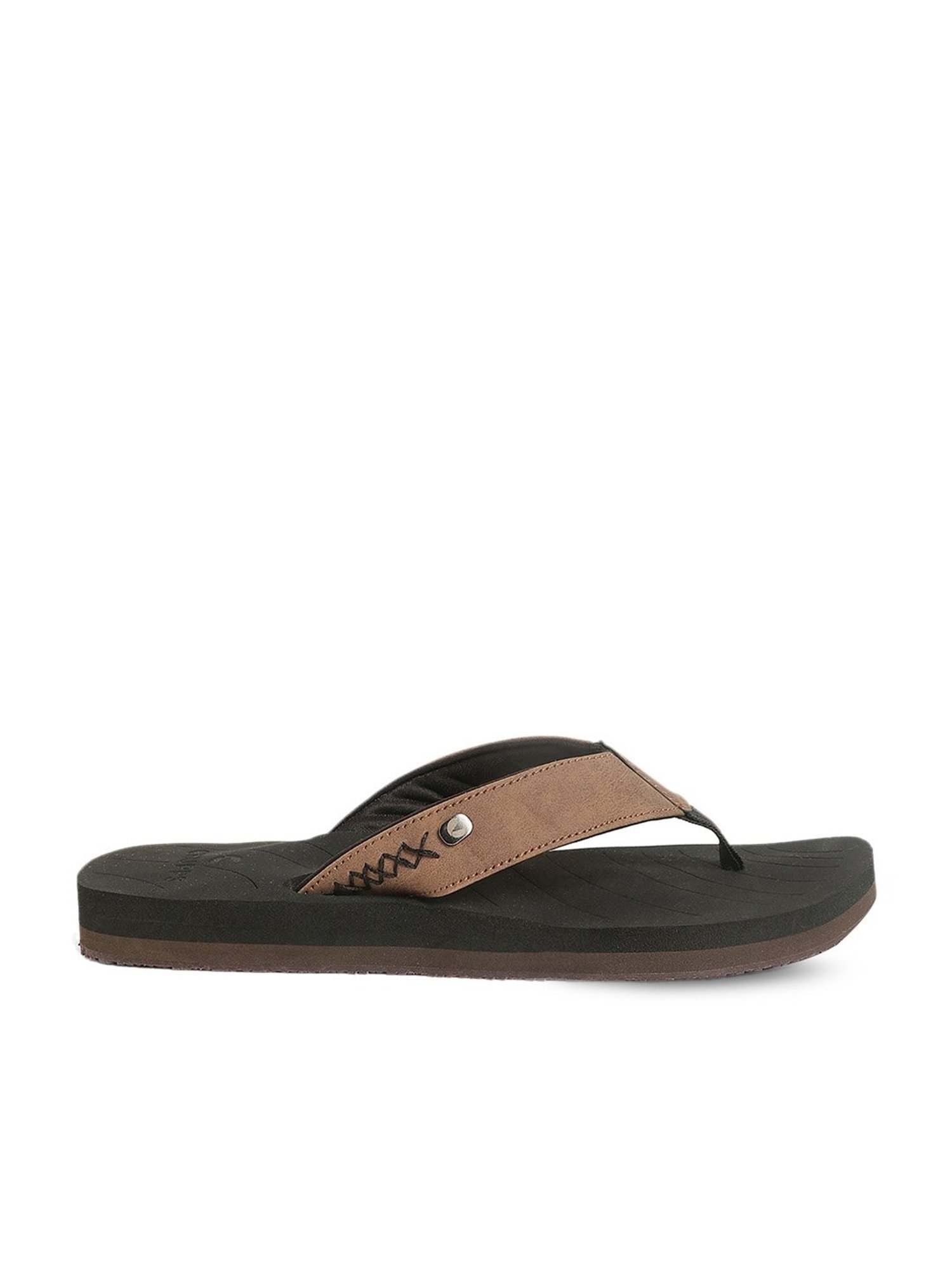 Chupps Men's Black Flip Flops