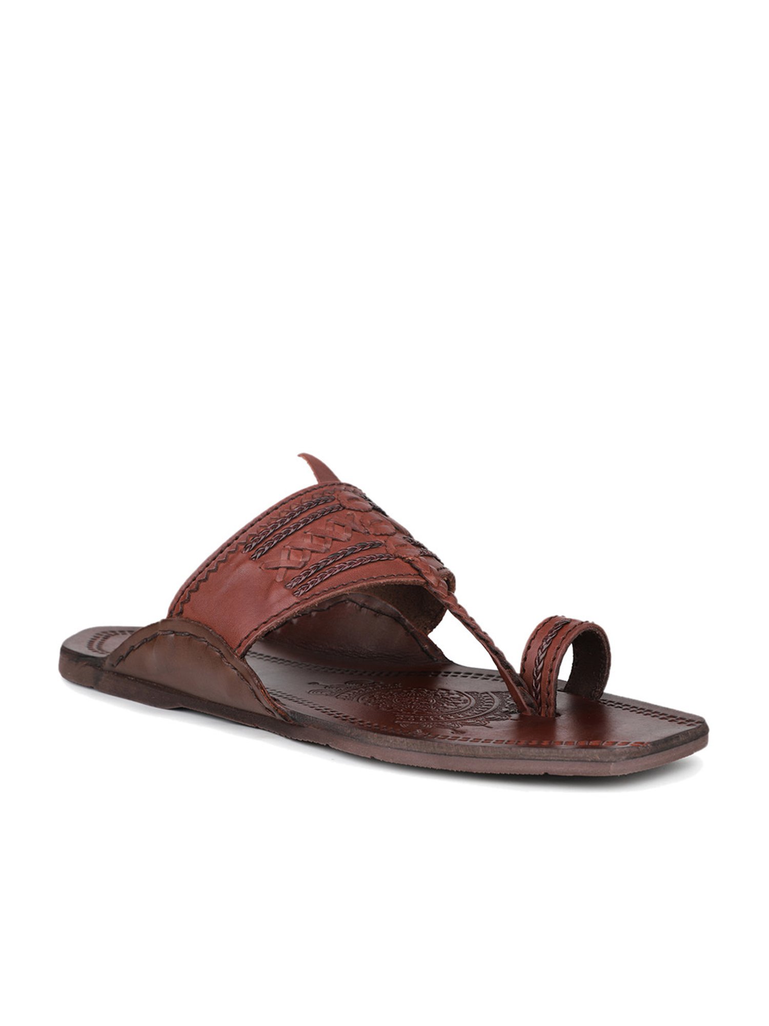 Privo by Inc.5 Men's Brown Kolhapuri Sandals