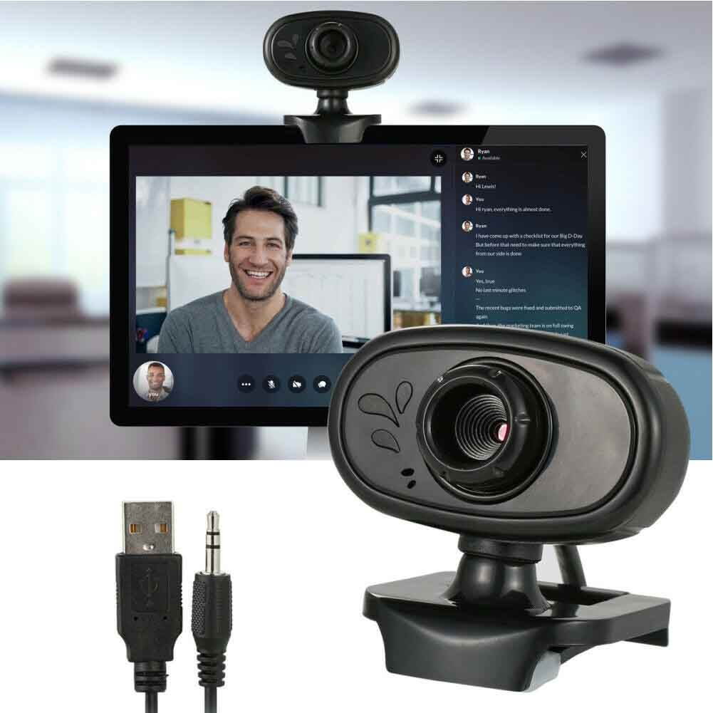 1080P USB 2.0 HD Camera 30fps Built In Microphone Home Office Web Plug And Play