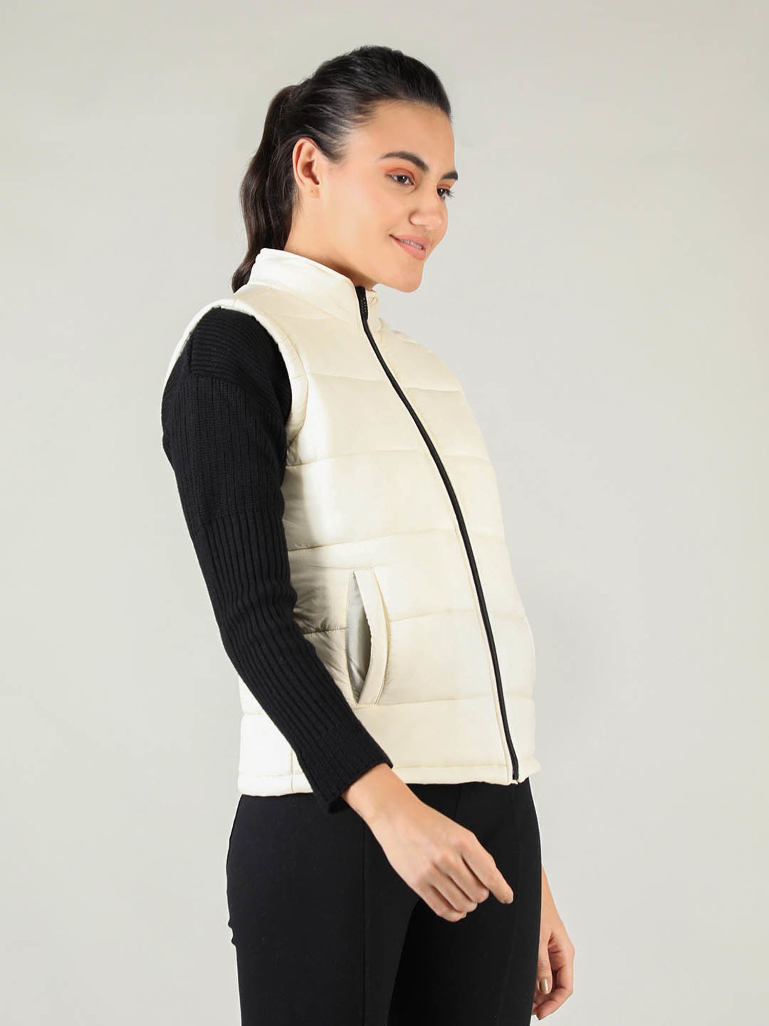 Chkokko White Quilted Jacket