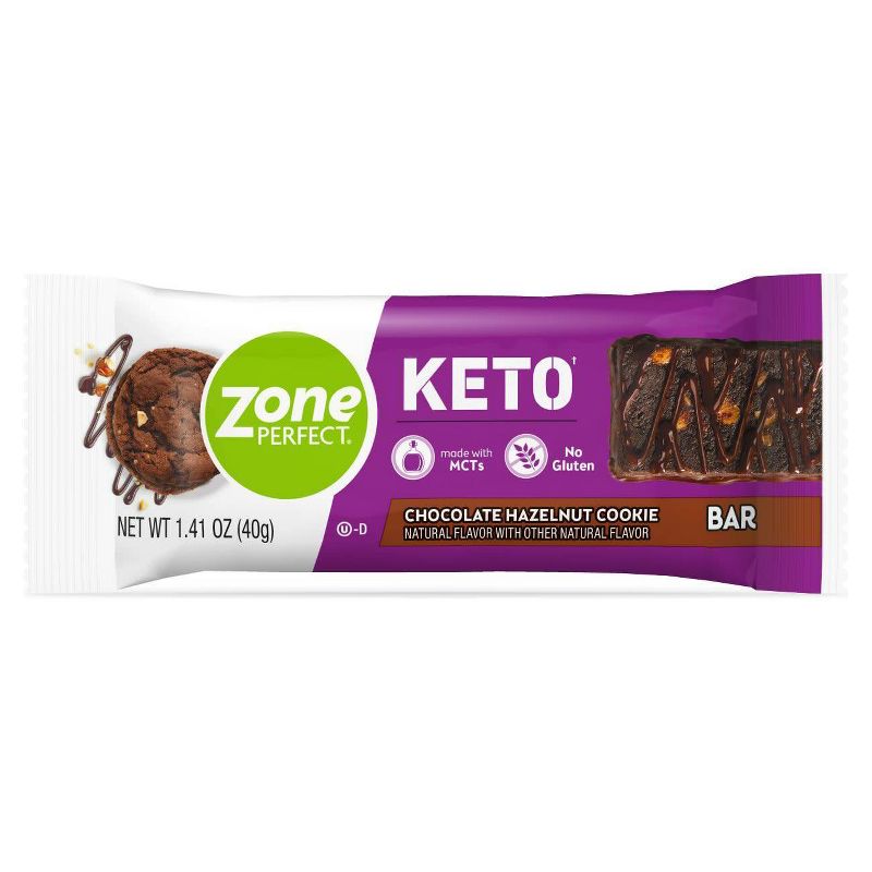Zone Perfect Keto Bar Chocolate Hazelnut Cookie - 5pk/7.05oz