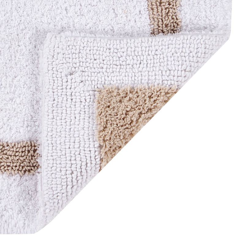 2pc Hotel Collection Bath Rug Set White/Sand - Better Trends