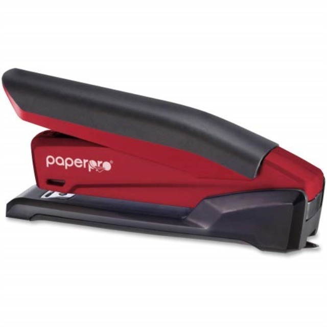PaperPro 1124 Desktop Stapler- 20 Sheet Capacity- Translucent Red