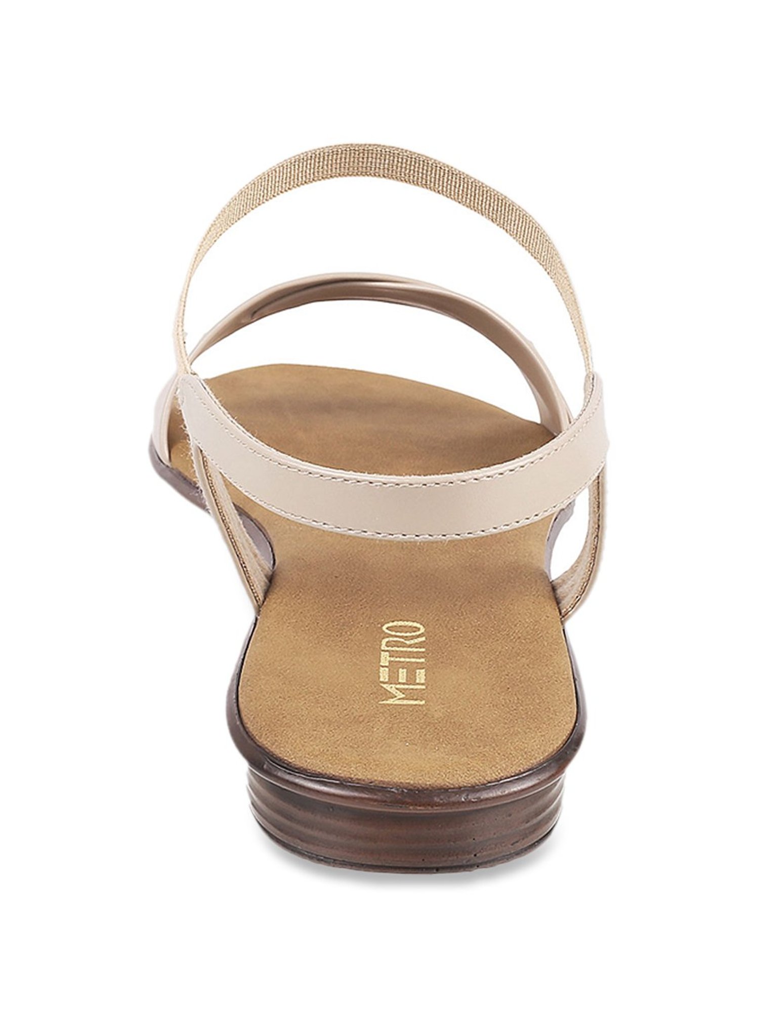 Metro Women's Brown Ankle Strap Sandals