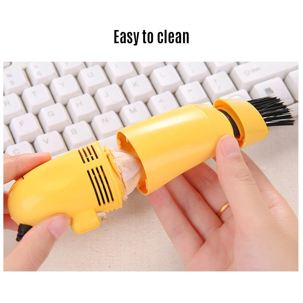 USB Computer keyboard Vacuum Cleaner Mini Desktop Dust Sweeper Collector Handheld Table Cleaning Tool for Office Car Home Pet House