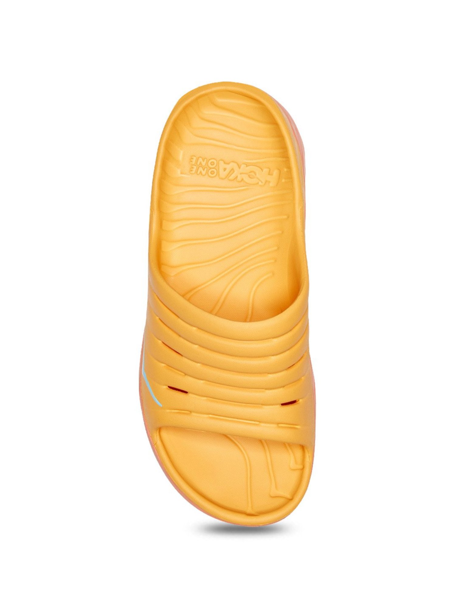 Hoka Men's ORA Recovery Amber Yellow Slides
