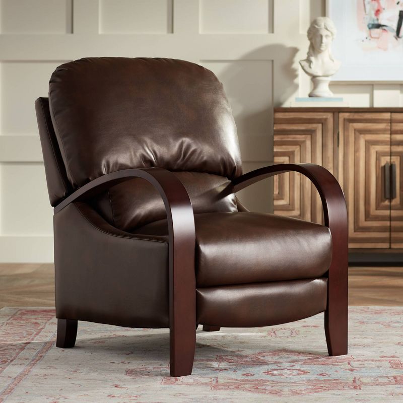 Elm Lane Cooper Legends Faux Leather Chocolate 3-Way Recliner
