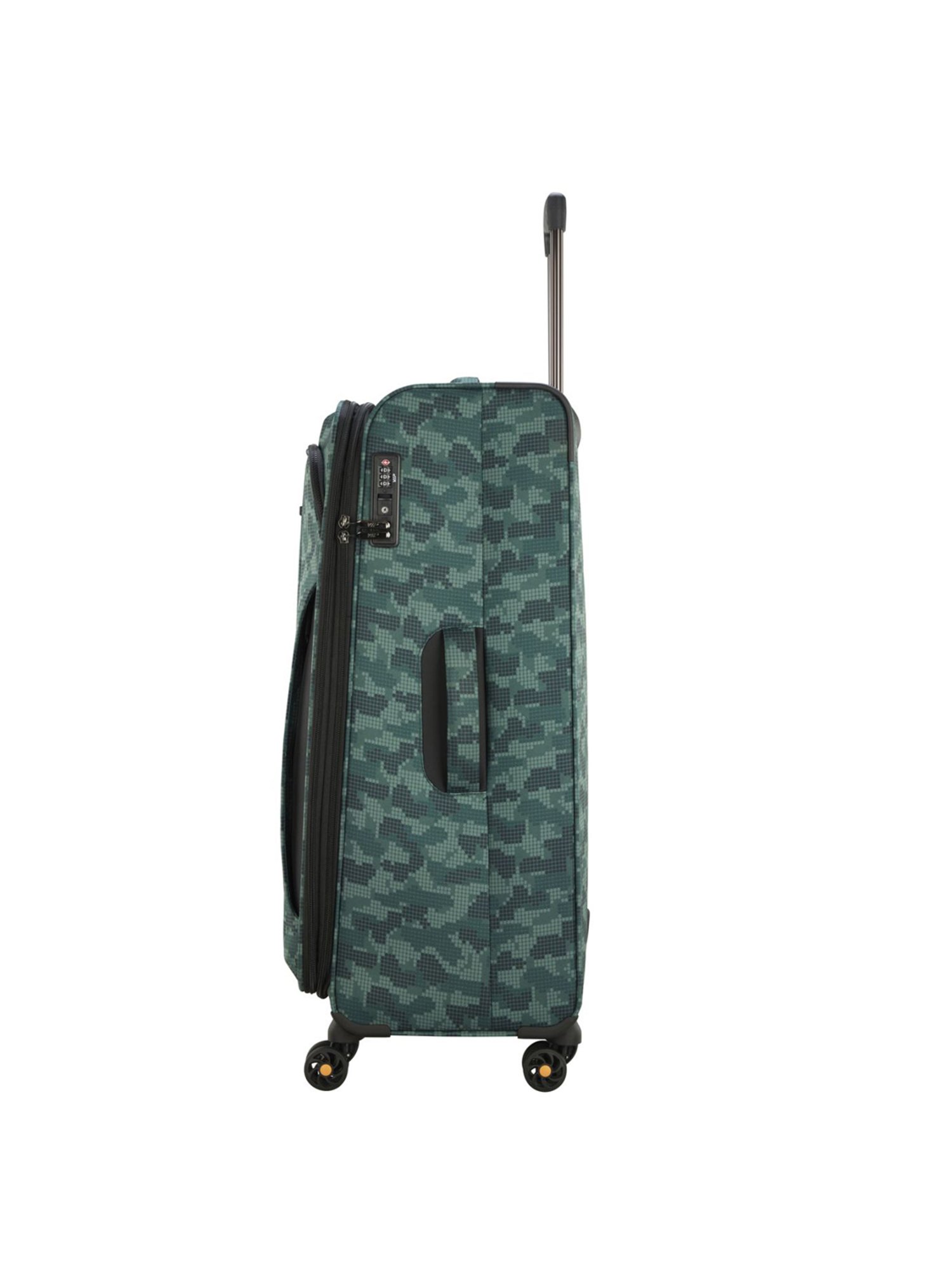 VIP Covert Green Printed Soft Large Trolley Bag - 35 cm
