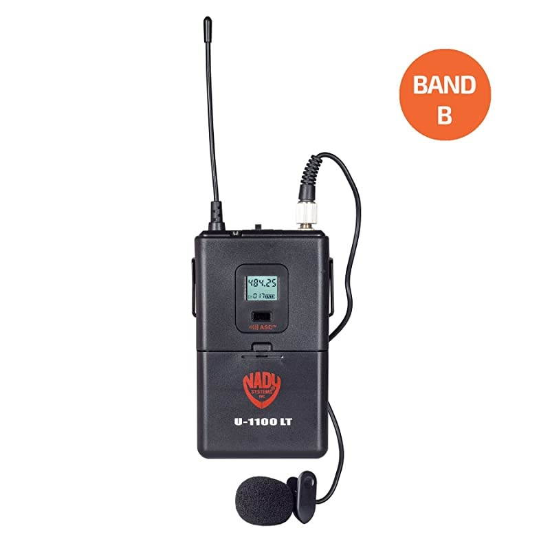 Wireless lavalier bodypack for U1100 or U2100 systems Band B