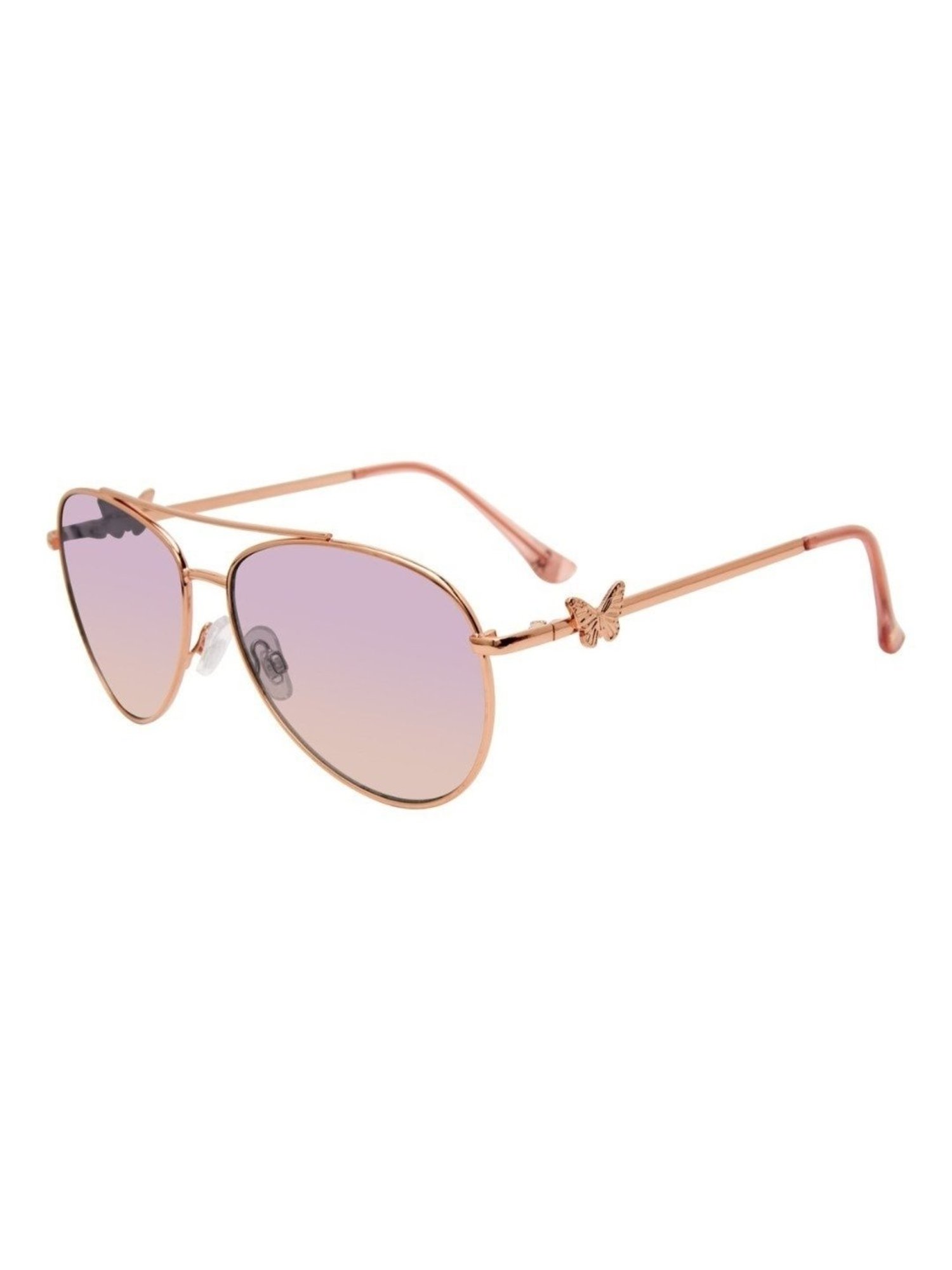 STEVE MADDEN Pink Aviator UV Protection Sunglasses for Women