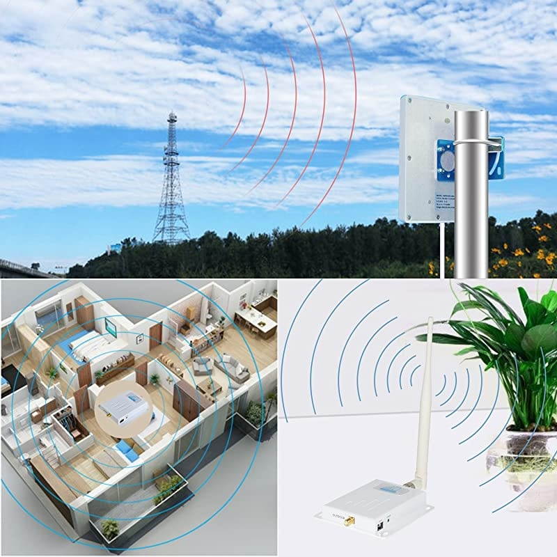 Signal Boosters AT&T T-Mobile Cell Phone Signal Booster 4G LTE  High Gain FDD 700Mhz Band 12/17 Mobile Phone Signal Amplifier Repeater for Home and Office