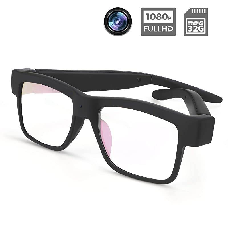 Glasses 1080P SVWSUN Video Glasses Wearable Use for Indoor and Outdoor(Included 32G SD Card)