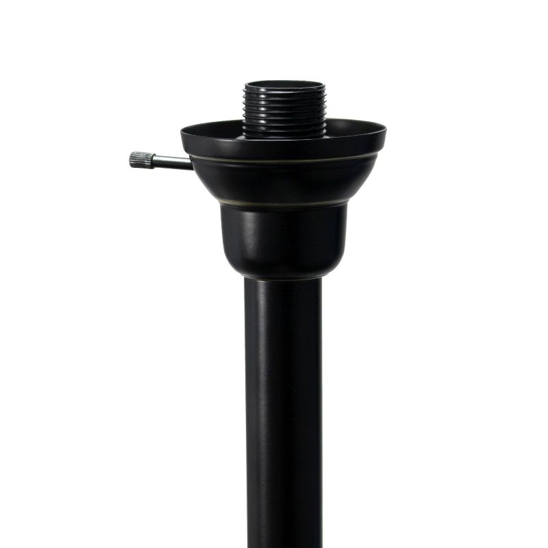 3 Light Restoration Floor Lamp with Scalloped Glass Shade Bronze - Elegant Designs