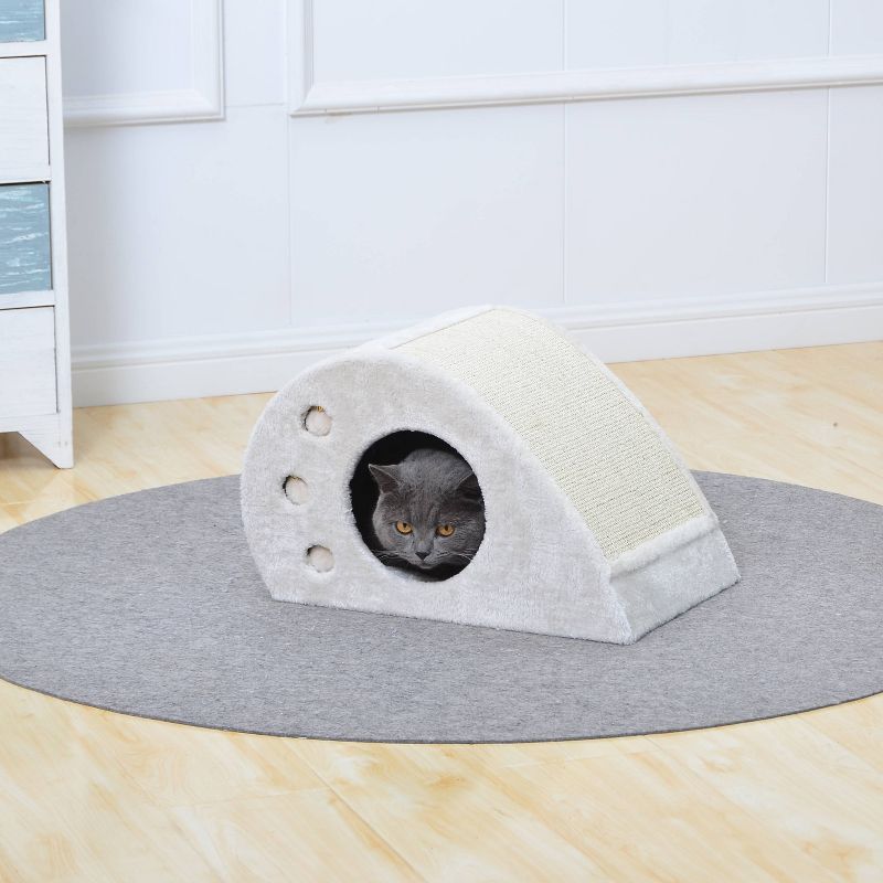 Hauspanther Step Perch Cat Scratcher - Espresso