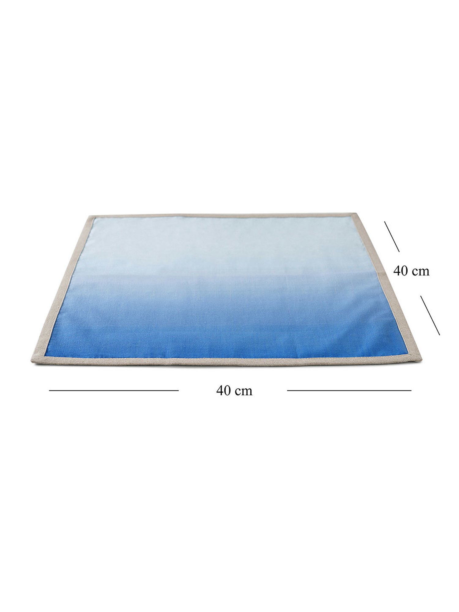 Pure Home and Living Blue Cotton Solid Table Napkins