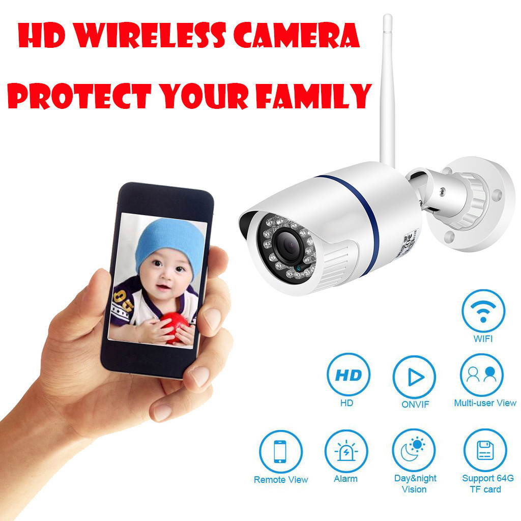 HD1080P Security Home Wireless WIFI IP  Outdoor IR Night Vision Motion Camera US