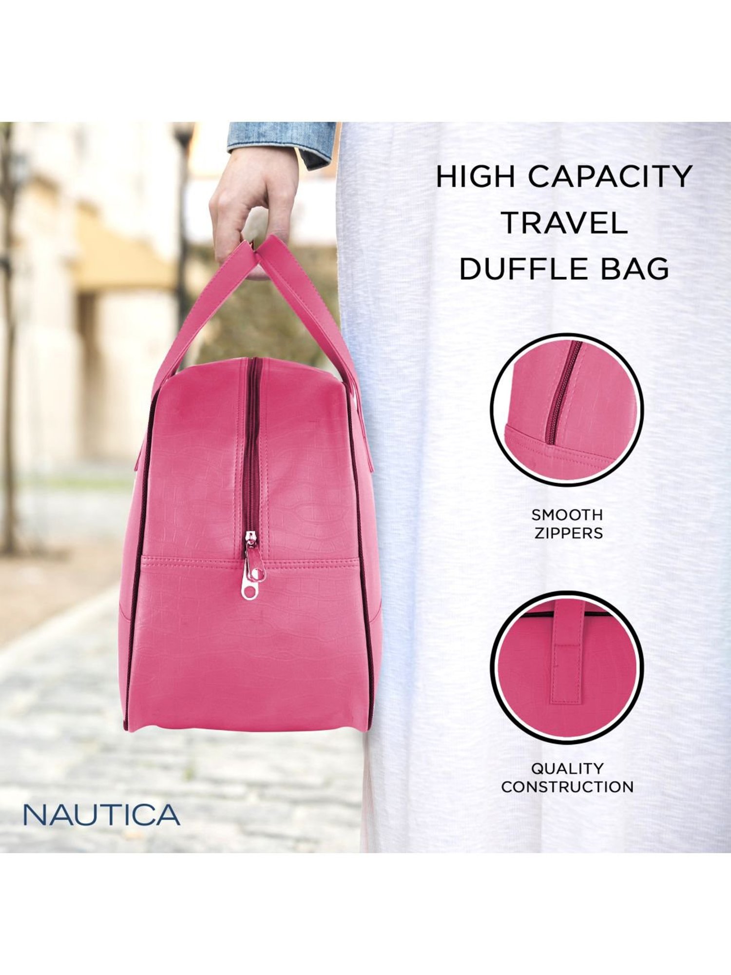 Nautica Pink Medium Duffle Bag