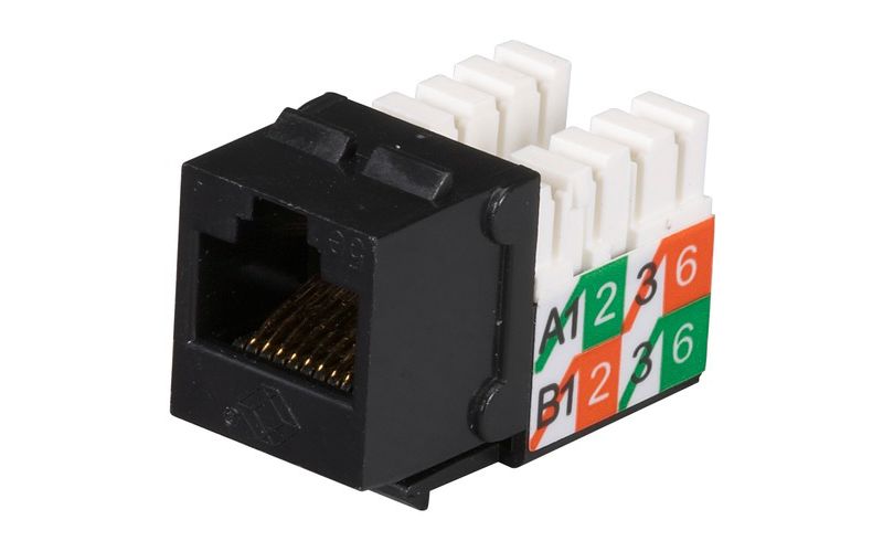 gigabase2 cat5e jacks, universal wiring,