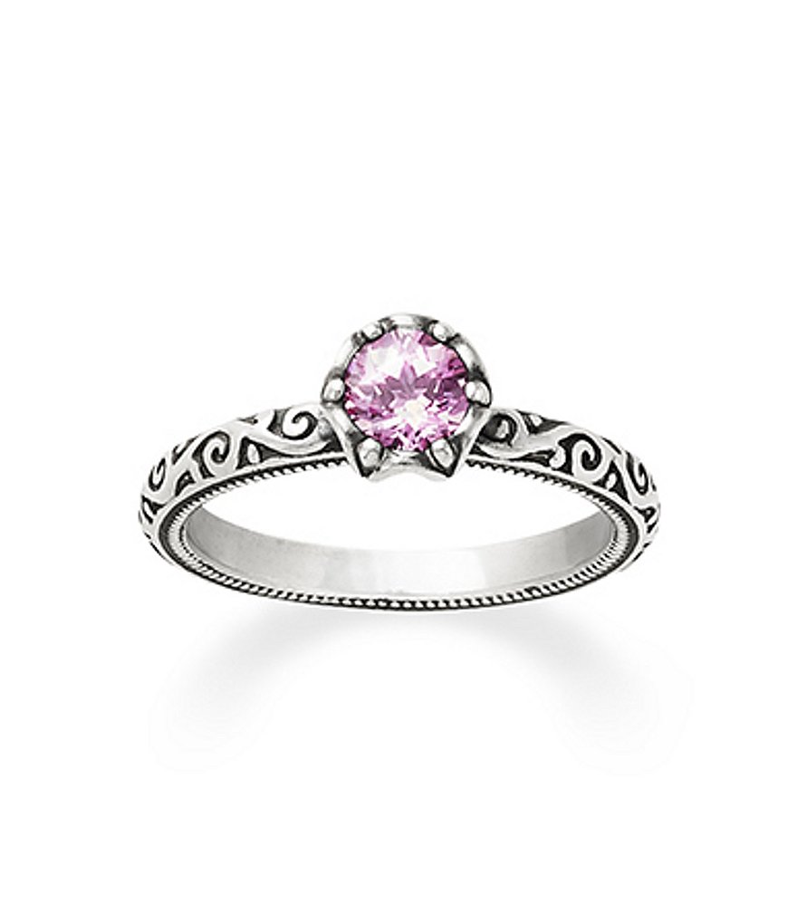 James Avery Cherished Birthstone Ring with Lab-Created Pink Sapphire