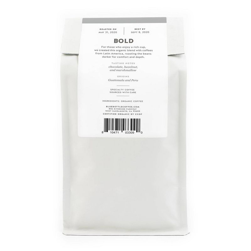 Blue Bottle Bold Whole Bean Medium Roast Coffee - 12oz