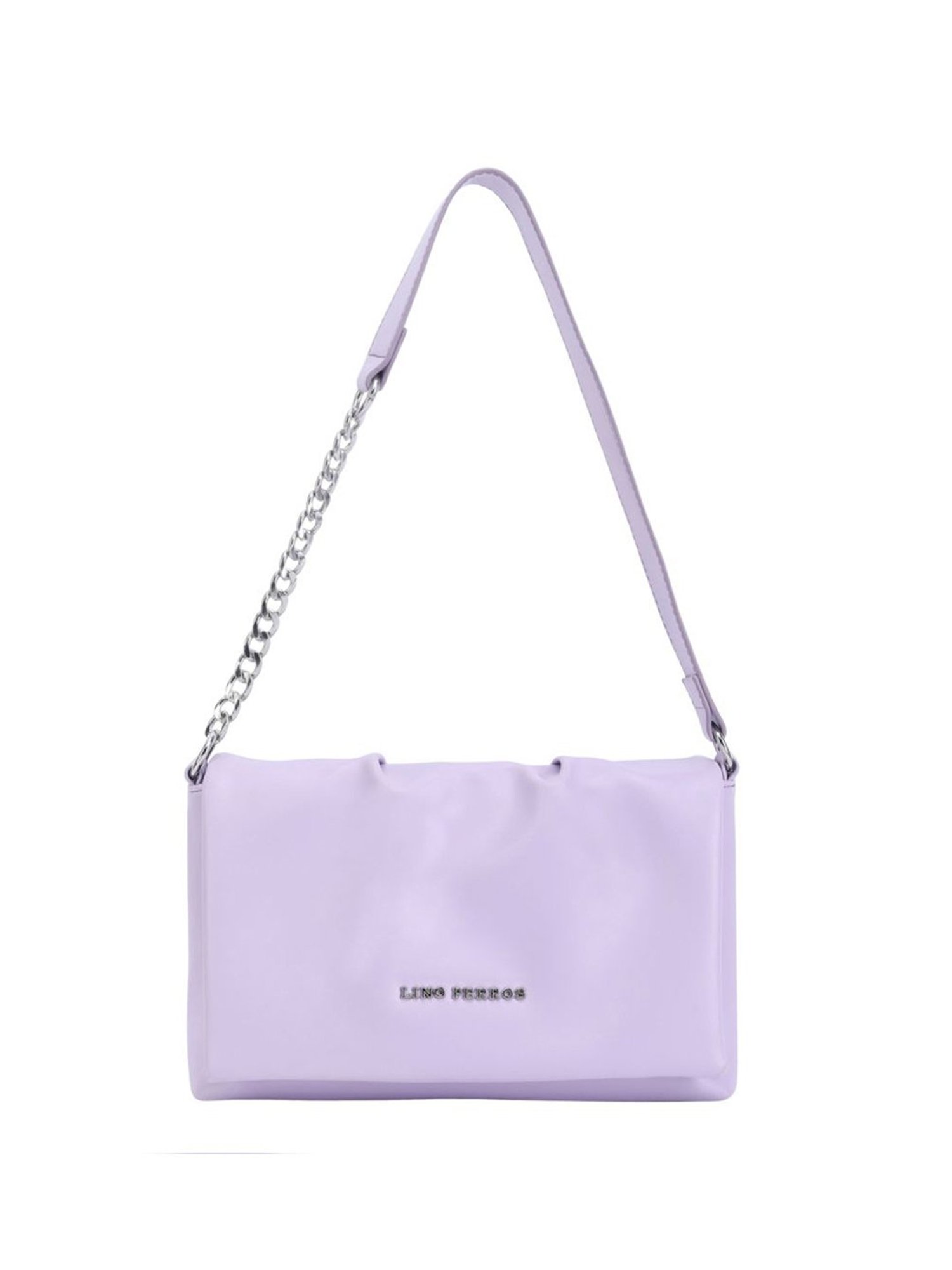 Lino Perros Lavender Solid Medium Shoulder Bag