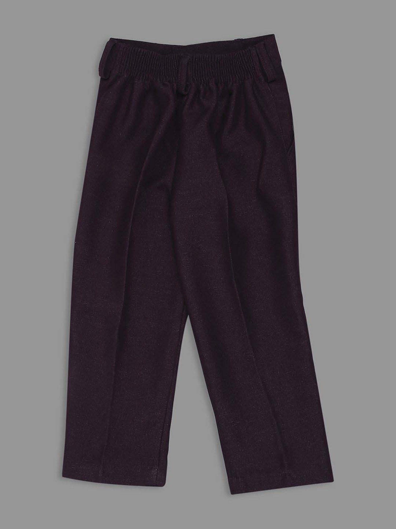 Kids Island Boys Purple Self Full Sleeves Suit Set