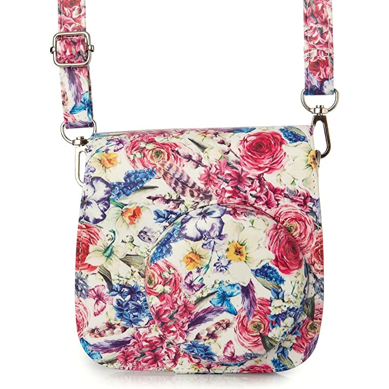 Rose 8in1 Accessories Bundle for Fujifilm Mini 8 8+ Mini 9 InstantMini 8 caseAlbumsFramesFilm StickersFiltersSelfiLens