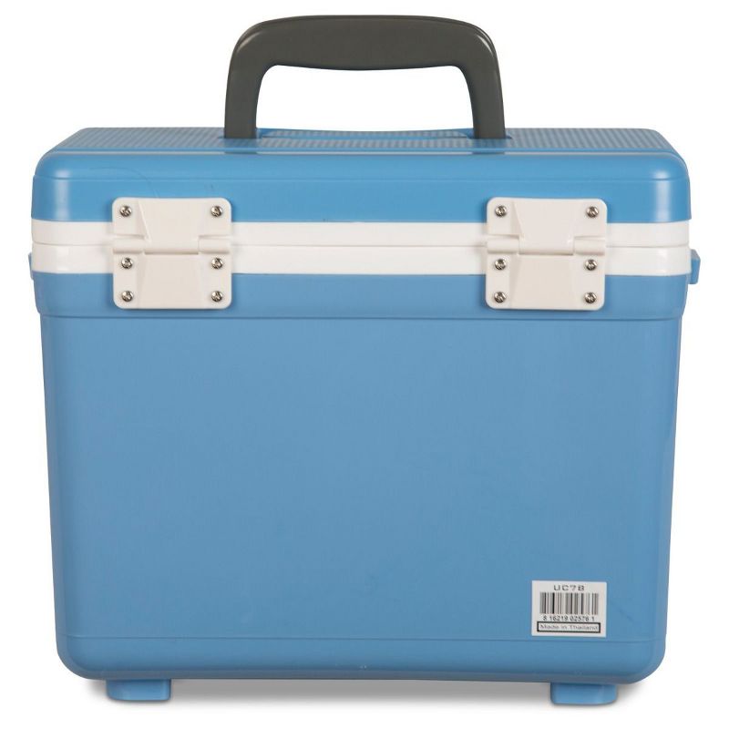 Engel 7.5-Quart 8-Can EVA Gasket Seal Ice and DryBox Cooler with Carry Handles and Shoulder Strap, Blue
