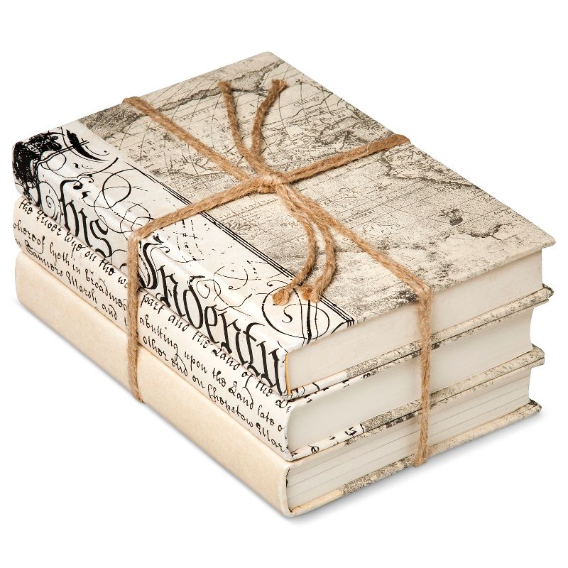 Ivory Mix Decorative Book Set of 3