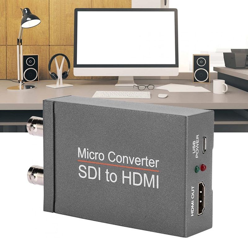 Mxzzand Iron Shell Signal Converter Full High Definition Stable Professional Converter Convenient for TV