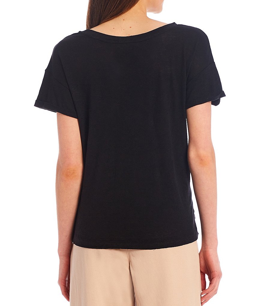 Every Knit Roll Sleeve Pullover Tee