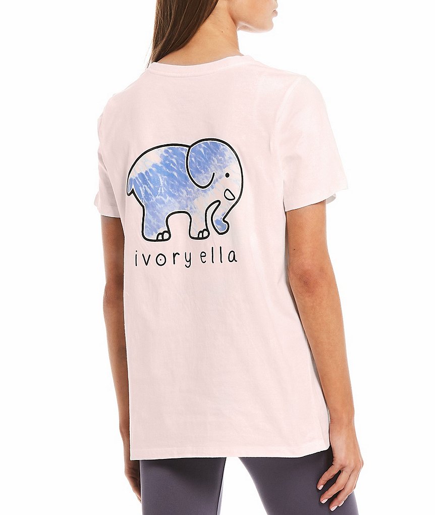 Ivory Ella Organic Cotton Logo Graphic Pocket Tee