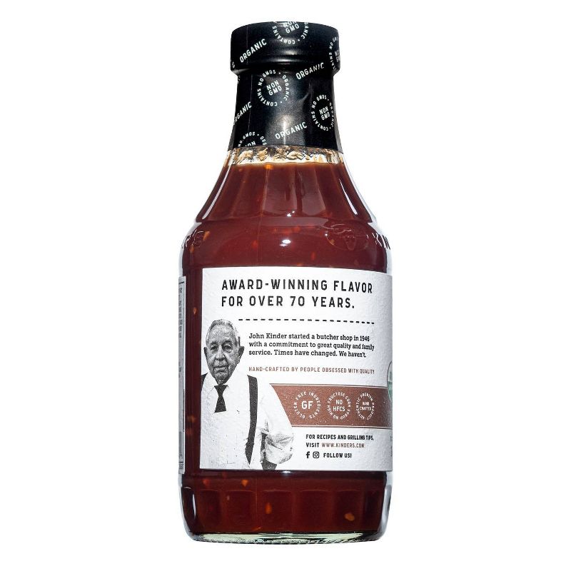 Kinder's Organic Spicy Roasted Garlic BBQ Sauce - 20oz
