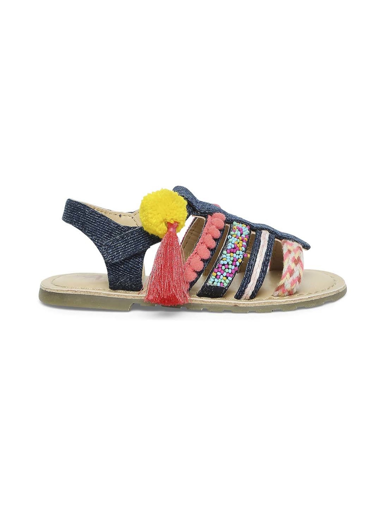Aria Nica Kids Lola Navy & Beige Casual Sandals