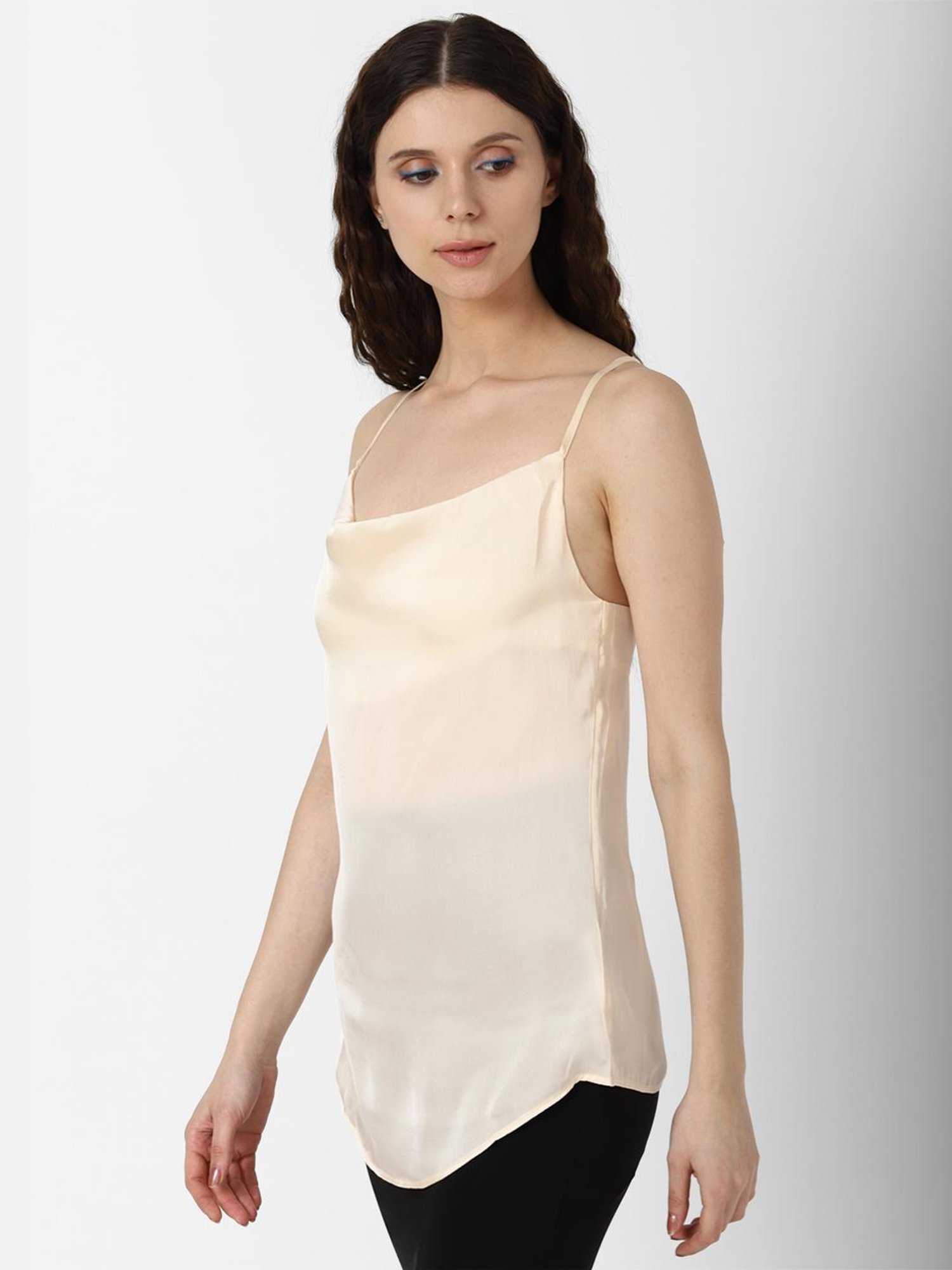 Forever 21 Cream Regular Fit Top