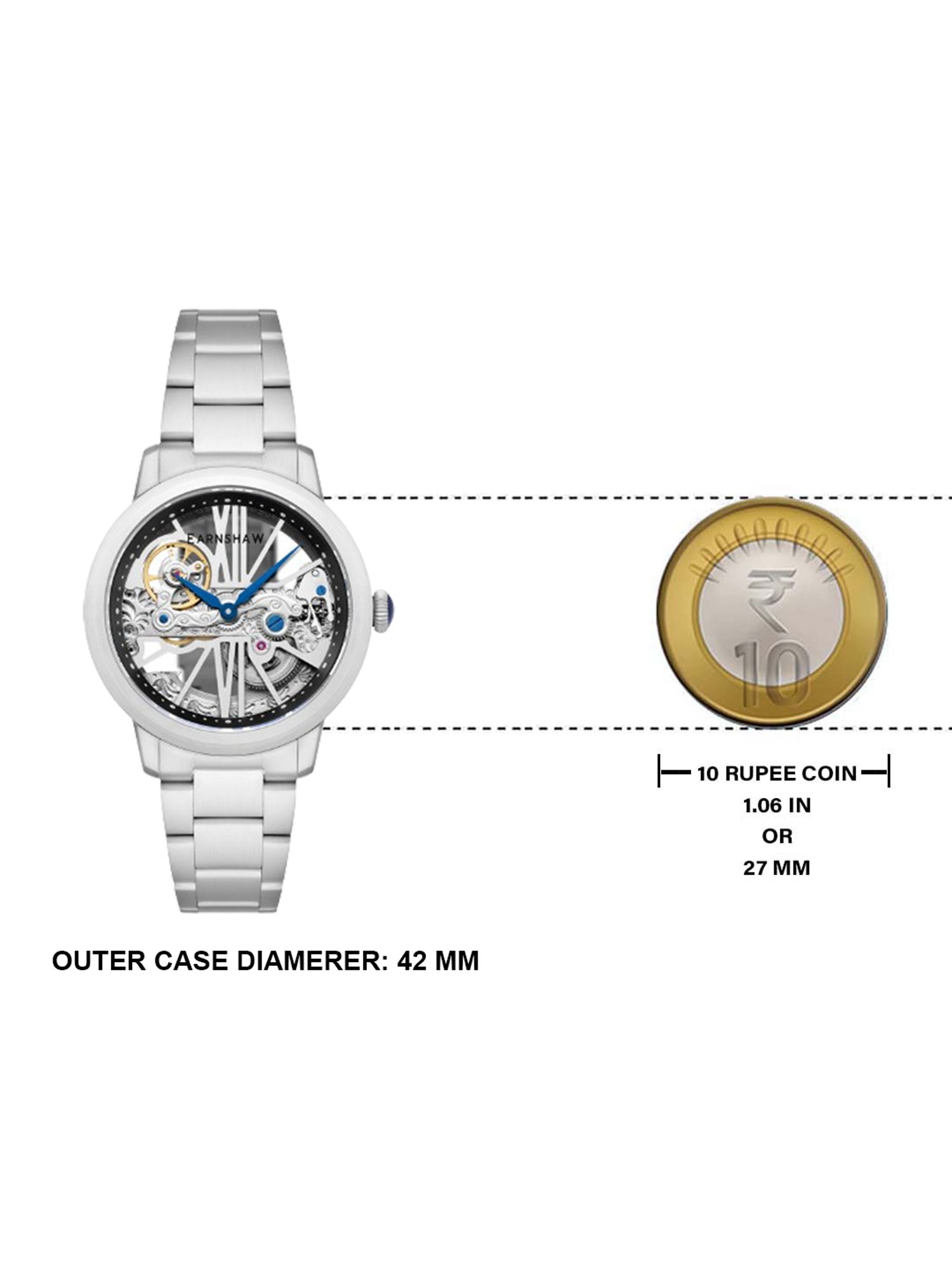 EARNSHAW ES-8287-11 Cornwall Bridge Automatic Analog Watch for Men