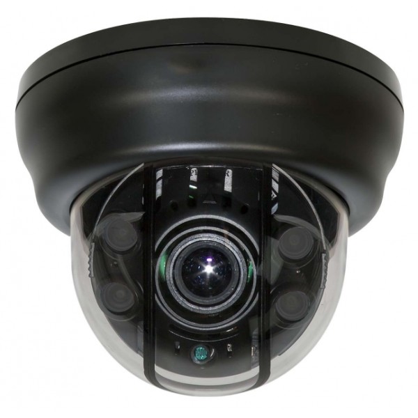 Eyemax Superdome Series Indoor IR Dome 4MP HD-TVI Camera TDR-P4544V 2.8-12mm Dual Power ( Made In Korea ) Black Case