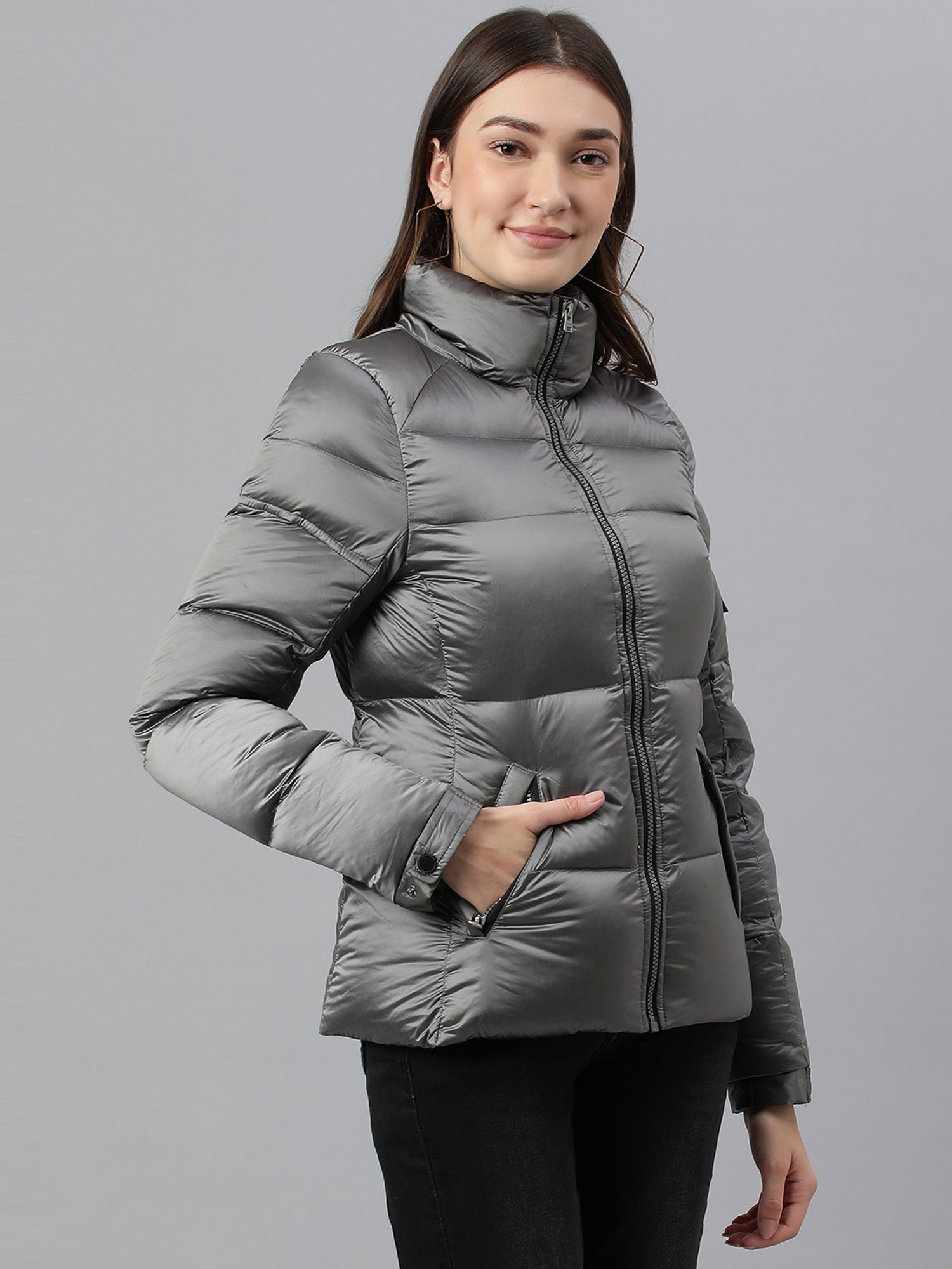 Woods Grey Padded Jacket