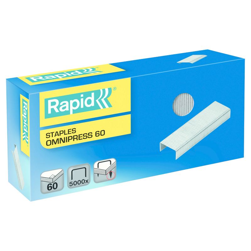 Rapid Supreme Omnipress SO60 Staples, 5/16", 5,000/Box
