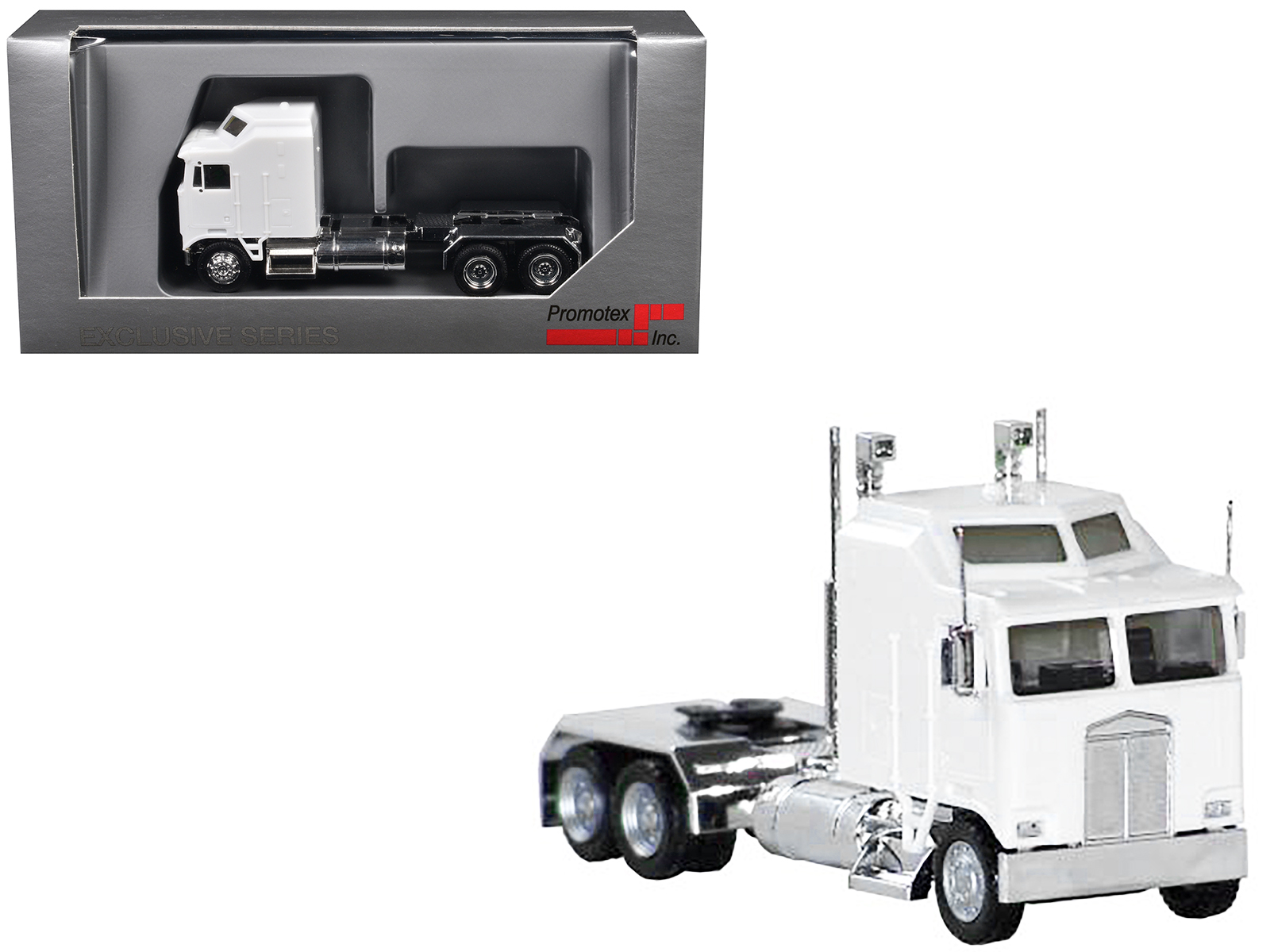 Kenworth T880 Winch Truck with Pinnacle Frac Tank Trailer White and Viper Red 1/34 Diecast Model by First Gear