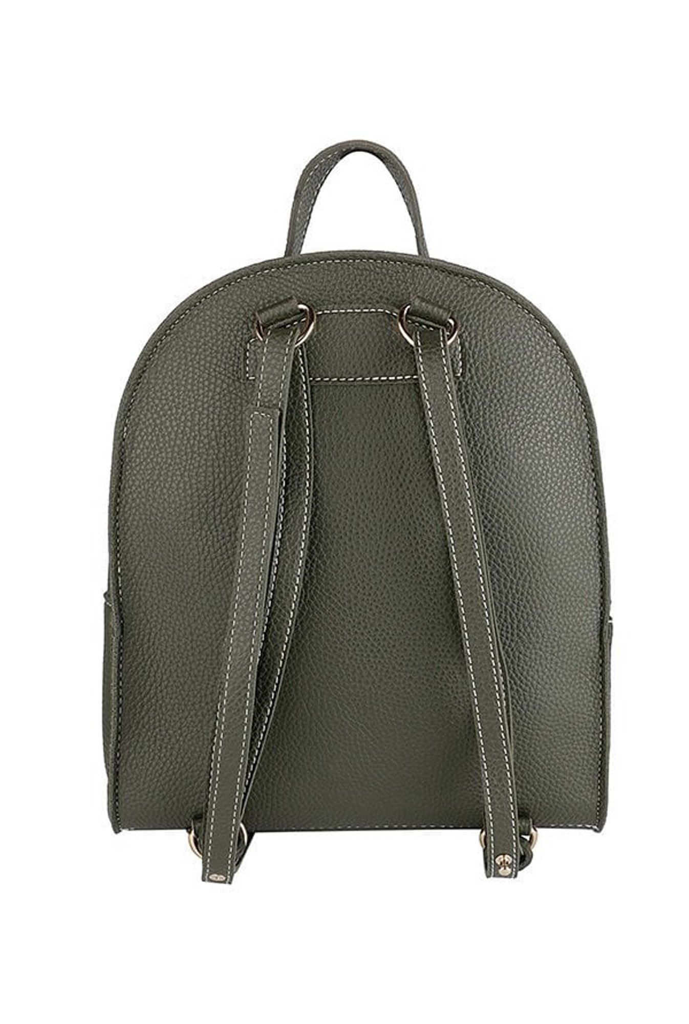 Gio Collection Olive Green Stitched Backpack