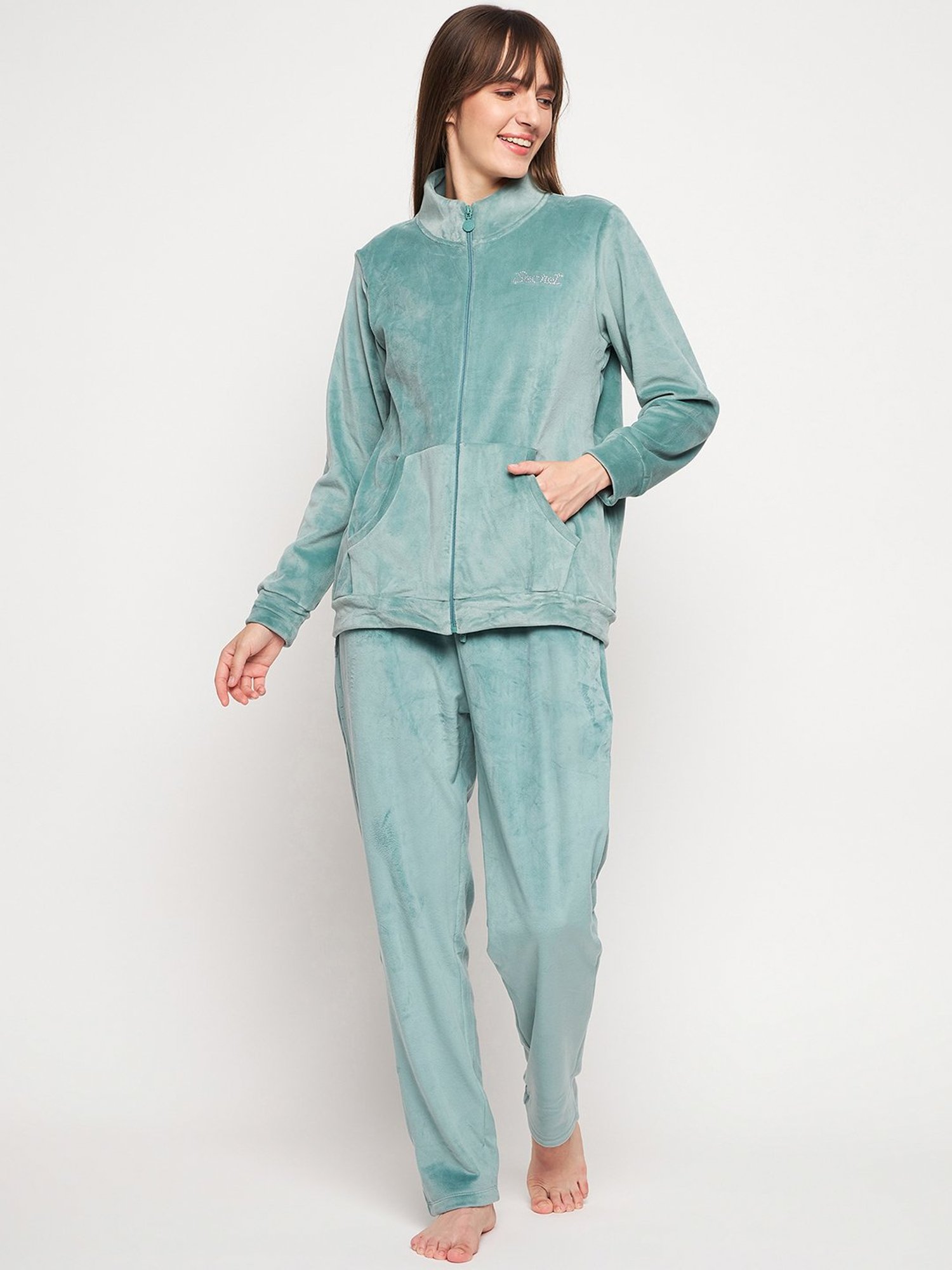 MADAME M Secret Green Sweatshirt With Pyjamas