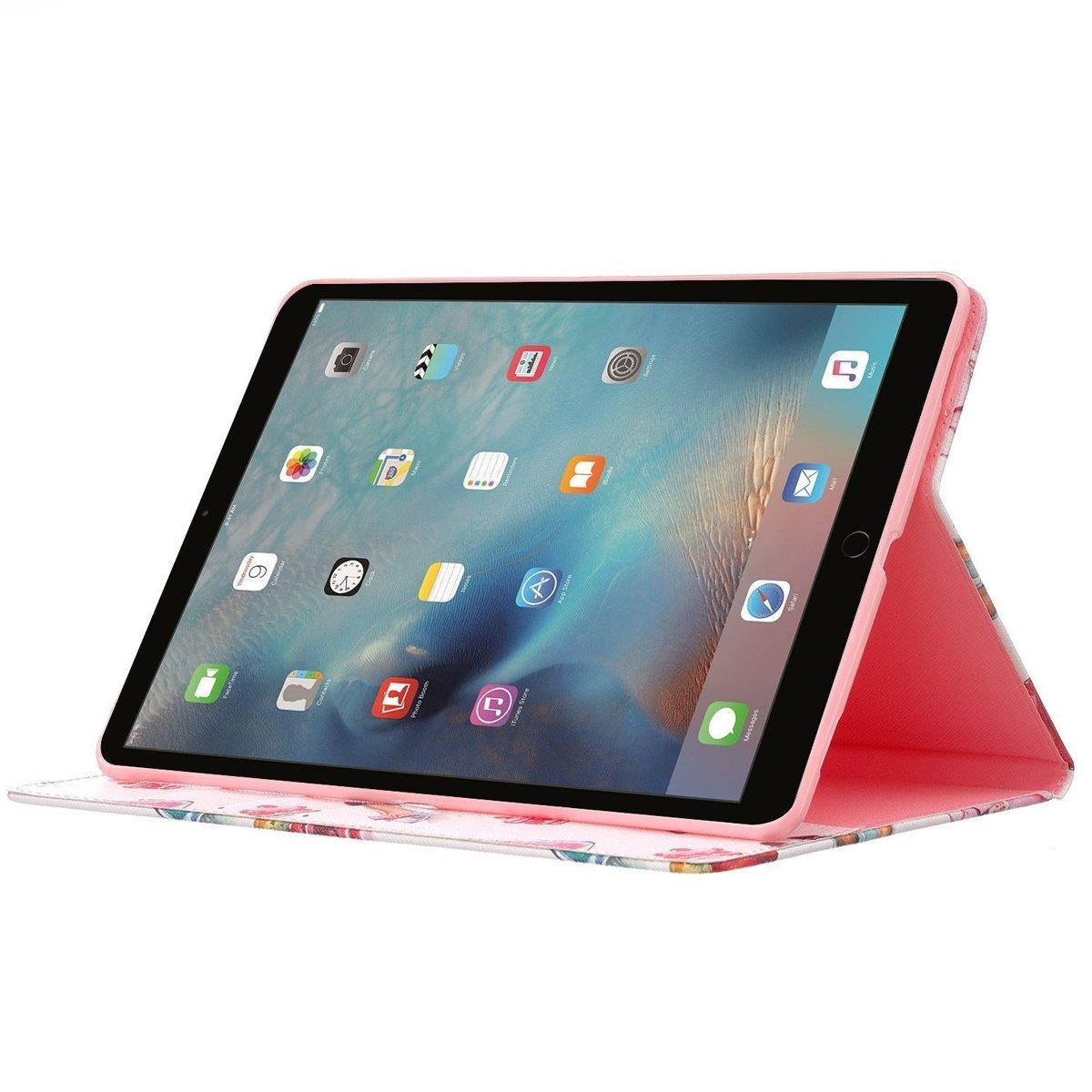 iPad Pro 9.7 Case, Newshine Premium Synthetic Leather Stand Case Cover with [Card Solts] for Apple iPad Pro 9.7 inch 2016 Release Table (Perfume)